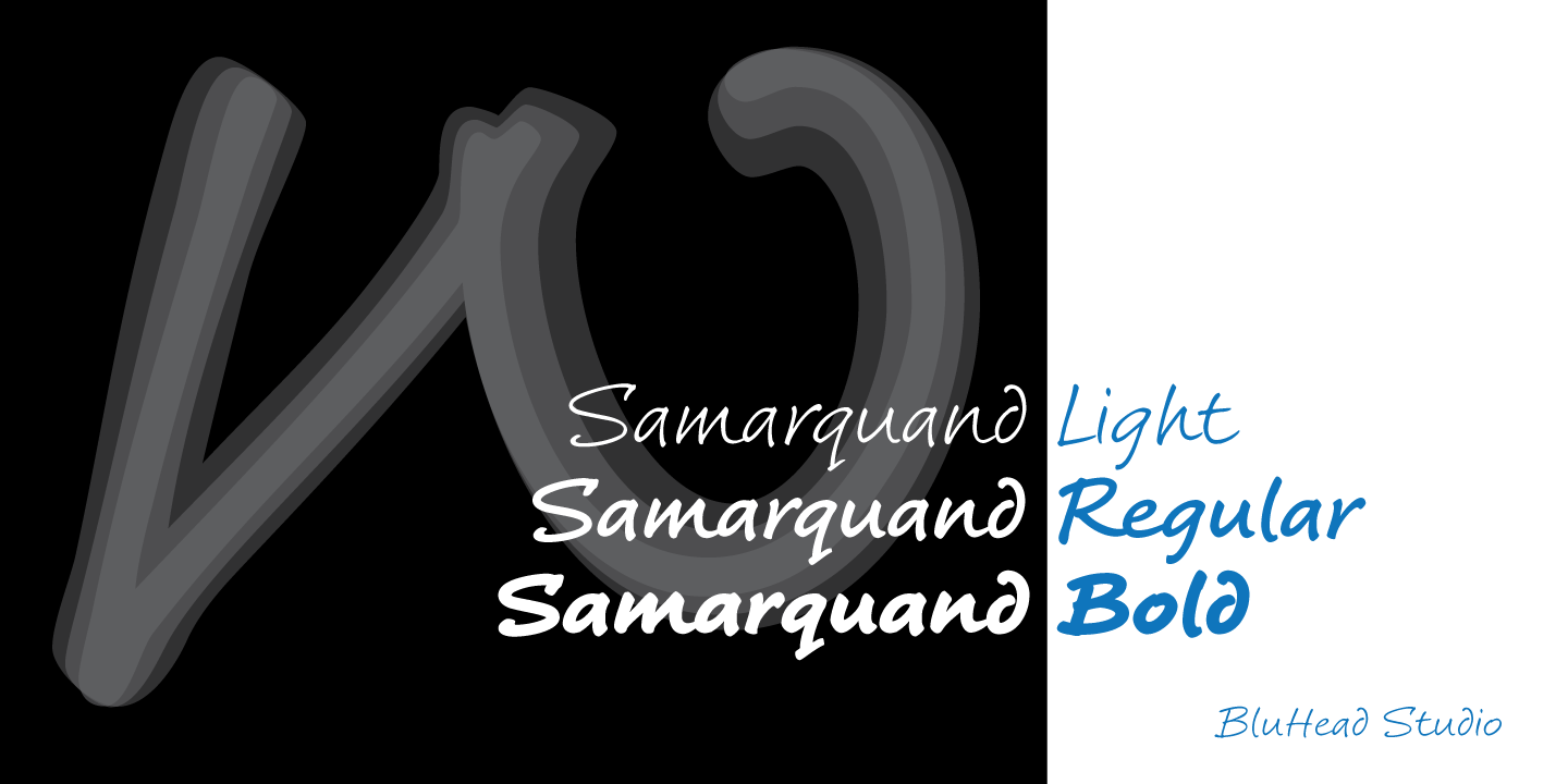 Пример шрифта Samarquand Regular